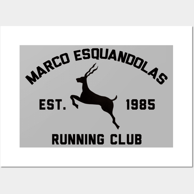 Marco Esquandolas Running Club Wall Art by JonnysLotTees